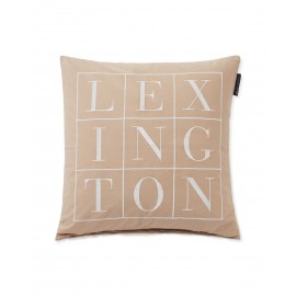 LEXINGTON-Logo-Bawełniana Poszewka Na Poduszkę, Beżowy 50x50 10004001