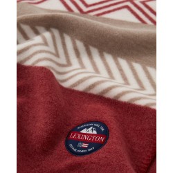 Koc polarowy-Red/Beige/White-130x170-12240117-Lexington