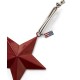 Zawieszka Gwiazda-metal Star-12x12-Red-12240206