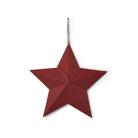 Zawieszka Gwiazda-Metal Star-40x40-Red-12240209