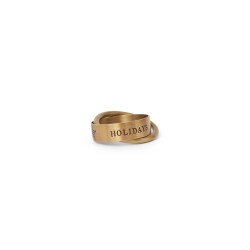 Pierścień na serwetki-Ring-Gold-Mosiądz-Happy Holidays-One Size-12240154-Lexington