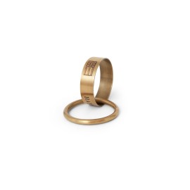 Pierścień na serwetki-Ring-Gold-Mosiądz-Happy Holidays-One Size-12240154