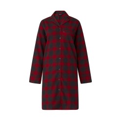 Koszula nocna Flanelowa-Red/Gray-12240163-Lexington