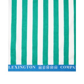 Ręcznik Plażowy Frotte Bawełniany W Paski Zielony/Biały/Niebieski-12230290