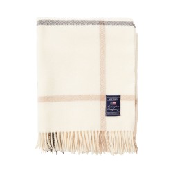 Koc wełniany/Narzuta wełniana-White/Gray/Beige-12414001- Lexington