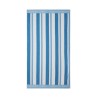 Ręcznik plażowy frotte w paski-Blue/White-12420090-Lexington