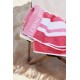 A_Ręcznik plażowy frotte w paski-Cerise/White-12420090-Lexington