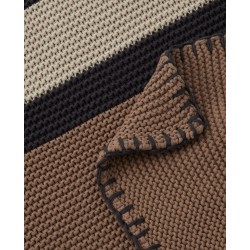 Koc-STRIPED KNITTED-BROWN/LT BEIGE/DK GRAY-12334004-Lexington