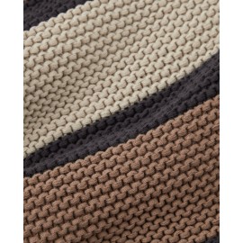 Koc-STRIPED KNITTED-BROWN/LT BEIGE/DK GRAY-12334004-Lexington