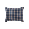 Poszewka na poduszkę z flaneli w kratkę denim niebieski/beż-Pościel-12430009-Lexington
