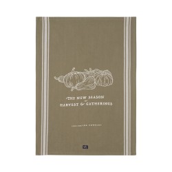 Ręcznik kuchenny Harvest & Meetings-Olive/White-12433006-Lexington