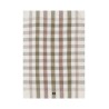 Ręcznik kuchenny w kratkę z mieszanki lnu-Olive/White/Brown-Lexington