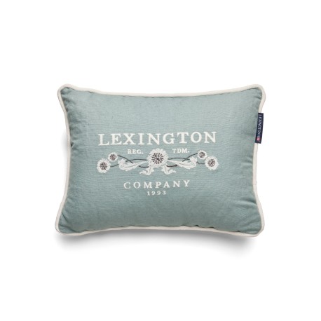 Poduszka dekoracyjna z mieszanki lnu Lexíngton logo, 30x40-12514105-Lexington