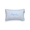 Poduszka dekoracyjna w paski oxford z bawełny organicznej, 30x50-12514110-Lexington