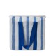 Torba termoizolacyjna z bawełny organicznej Lexington, niebiesko-biała-12528006-Lexington
