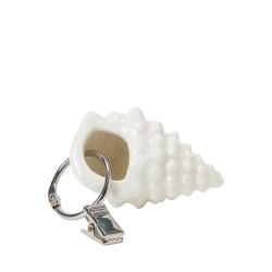 Obciążnik obrusu z kamionki muszlowej, biały-12528002-Lexington