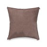 Poszewka dekoracyjna na poduszkę, kamień, zamszowa-12534105-Lexington