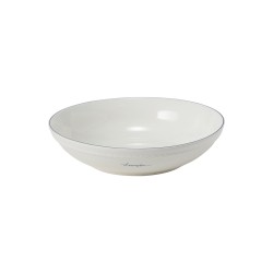 Miska średnia porcelanowa, biała/niebieska-10008115-Lexington