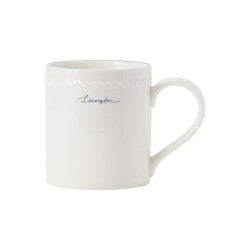 Kubek porcelanowy, biały/niebieski-10008110-Lexington