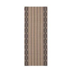 Dywan z bawełny organicznej w paski, brązowy-70x130-10008093-Lexington