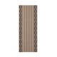 Dywan z bawełny organicznej w paski, brązowy-10008093-80x220-Lexington