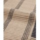 Dywan z bawełny organicznej w paski, brązowy-10008093-80x220-Lexington