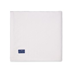 Narzuta z bawełny organicznej żakardowa w romby, biała-12530101-Lexington