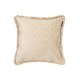 Poszewka na poduszkę z żakardową wiskozą/bawełnianymi frędzlami, jasny beż-12544104-Lexington