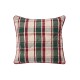 Poszewka dekoracyjna na poduszkę, pikowana z mieszanki lnu w kratę-12544107-Lexington