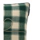 Poszewka dekoracyjna w kratę z organicznej flaneli cove, zielona-12544111-Lexington