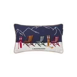 Poduszka dekoracyjna z bawełny organicznej o skośnym splocie 50x30-12544112-Lexington