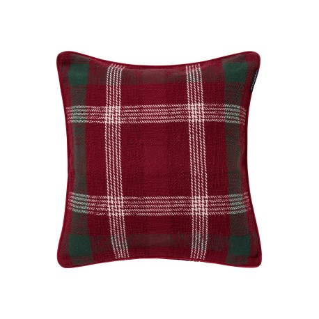 Poszewka dekoracyjna na poduszkę z bawełny pochodzącej z recyklingu w kratę-12544115-Lexington