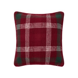Poszewka dekoracyjna na poduszkę z bawełny pochodzącej z recyklingu w kratę-12544115-Lexington