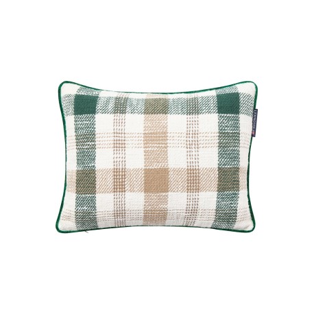 Poduszka dekoracyjna bawełniana z recyklingu w kratę 40x30-12544116-Lexington