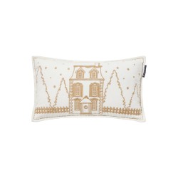 Poduszka dekoracyjna, aksamitna z bawełny organicznej, 50x30-12544117-Lexington