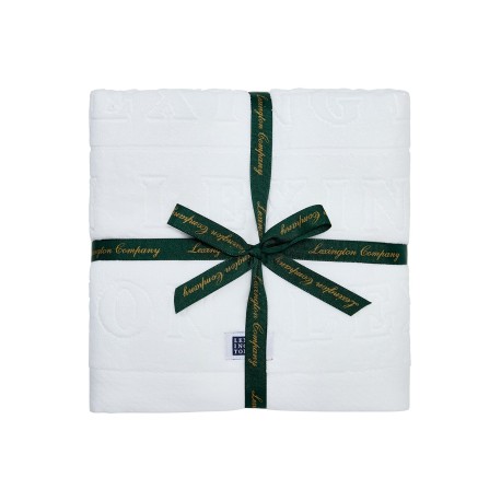 Ręcznik welurowy logo 50x70 (zestaw 4 szt.), biały-10003904-Lexington