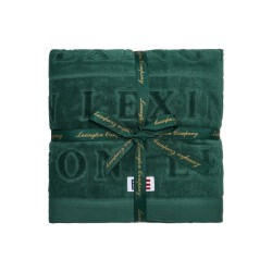 Ręcznik welurowy logo (zestaw 2szt-50x70/2szt-70x130), jałowcowa zieleń-10003906-Lexington