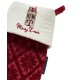 Skarpety świąteczne-żakardowe z bawełny organicznej/wiskozy, czerwone-12548004-Lexington