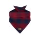 Bandana dla psów, Organiczna bawełniana flanelowa, ciemnoniebieska/czerwona-12548031-Lexington