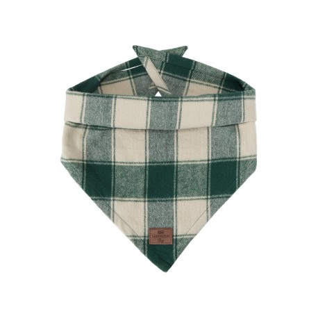 Bandana dla psów, Organiczna bawełniana flanelowa, zielona-12548031-Lexington
