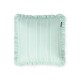 Poszewka dekoracyjna na poduszkę z mieszanką lnu w paski, zielonobiała-12614101-Lexington
