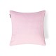 Poszewka dekoracyjna na poduszkę z organicznej bawełny, różowo-biała-12614103-Lexington