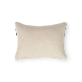 Poduszka dekoracyjna, kropkowana w beżowej mieszance lnianego, 30x40-12614111-Lexington