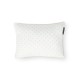 Poduszka dekoracyjna, kropkowana z białej mieszanki lnianą, 30x40-12614111-Lexington