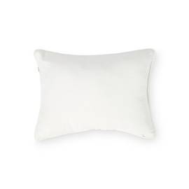 Poduszka dekoracyjna, kropkowana z białej mieszanki lnianą, 30x40-12614111-Lexington