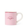 Kubek walentynkowy w kamionce, różowo-biały-12618002-Lexington