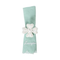 Serwetka Zielona z mieszanką lnu i przegrzebków-12613004-Lexington