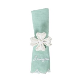 Serwetka Zielona z mieszanką lnu i przegrzebków-12613004-Lexington