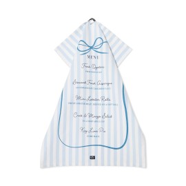 Ręcznik kuchenny, Menu imprezowe, organiczna bawełniana , niebieski-12613009-Lexington