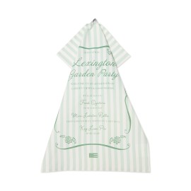 Ręcznik kuchenny, Menu imprezowe, organiczna bawełniana , zielony-12613008-Lexington